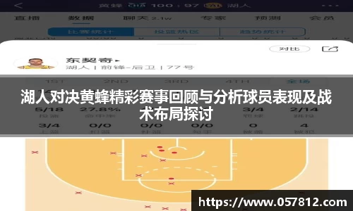 湖人对决黄蜂精彩赛事回顾与分析球员表现及战术布局探讨